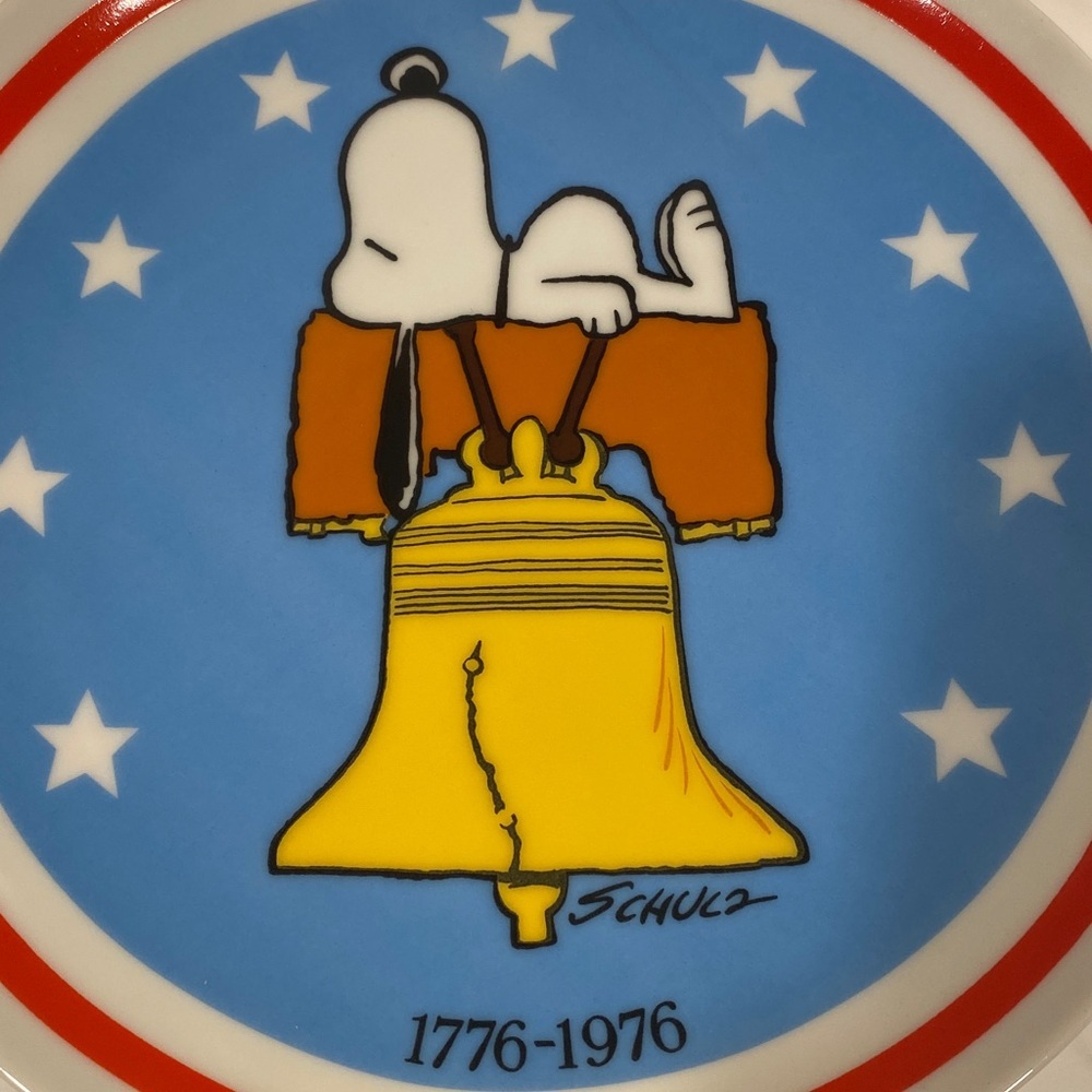 SALE!!!Peanuts 1976 Bicentennial Plate.  4 available. Price is for 1. - Picture 3 of 5